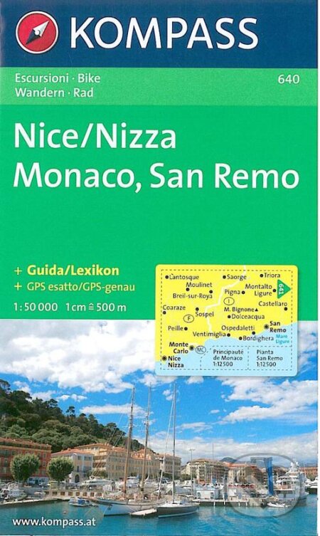 Nice,Nizza,Monaco,San Remo 640 / 1:50T NKOM (Kompass)