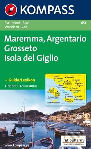 Maremma,Argentario,Grosseto 651 / 1:50T NKOM (Kompass)