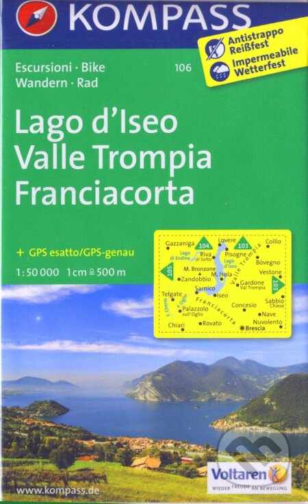 Lago d´Iseo 106 / 1:50T NKOM (Kompass)