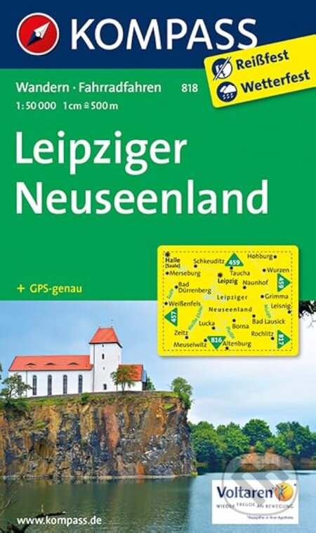 Leipziger Neuseenland 818 / 1:50T NKOM (Kompass)
