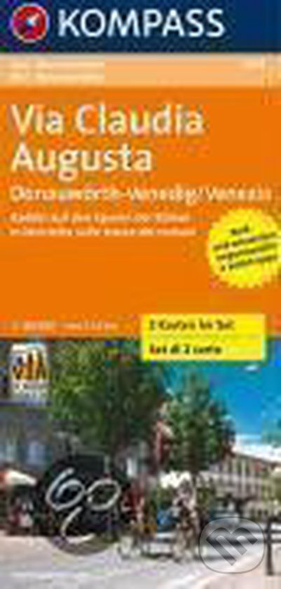 Via Claudia Augusta 3402 ,2 mapy / 1:150T KOM (Kompass)