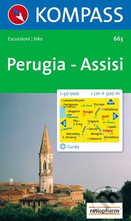 Perúgia,Assisi 663 / 1:50T KOM (Kompass)