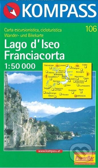 Lago d´Iseo Franciacorta 106 / 1:50T NKOM (Kompass)