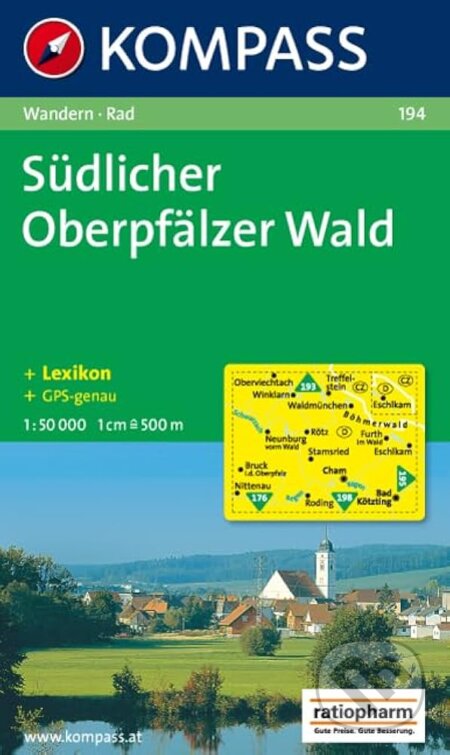 Sudlicher,Oberpfälzer Wald 194 / 1:50T KOM (Kompass)