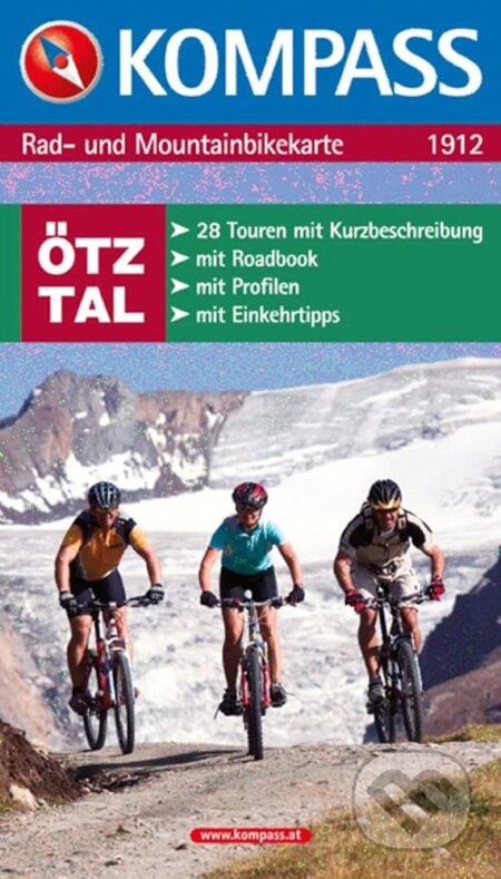 Rad und Mountainbikekarte Ötztal 1912 / KOM (Kompass)