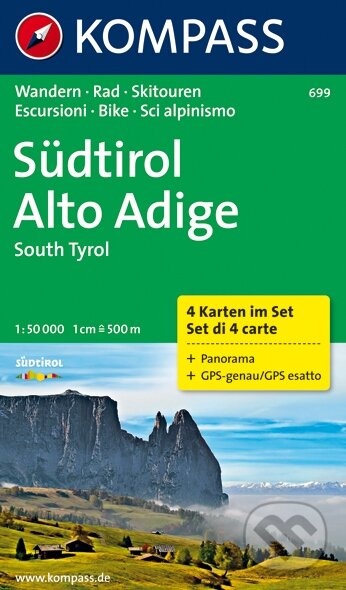 Südtirol Alto Adige 699 ,set / 1:50T KOM (Kompass)