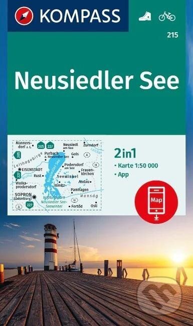 Neziderské jezero 1:50 000 / turistická mapa KOMPASS 215 (Kompass)