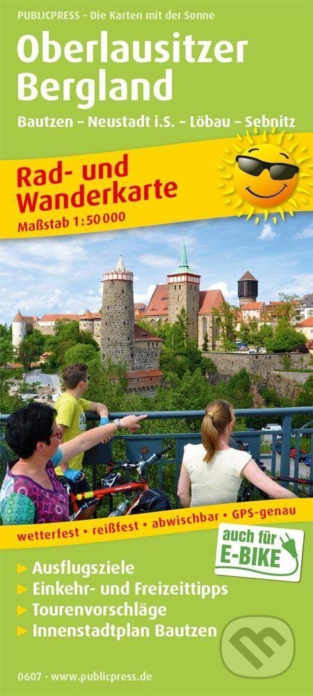 Oberlausitzer Bergland, Bautzen-Neustadt i.S.-Löbau-Sebnitz 1:50 000 / cyklistická a turistická mapa (freytag&berndt)