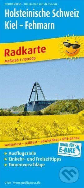 Holštýnsko Švýcarsko, Kiel-Fehmarn 1:100 000 / cyklistická mapa (freytag&berndt). freytag&berndt, 2018
