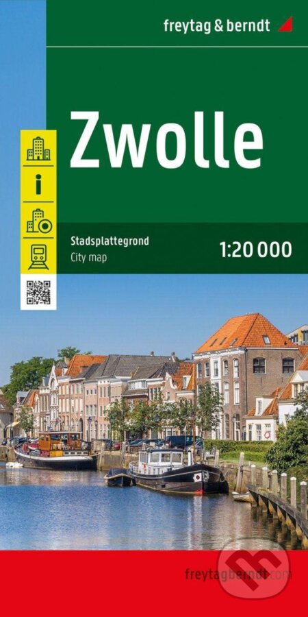 Zwolle 1:20 000 / plán města (freytag&berndt)