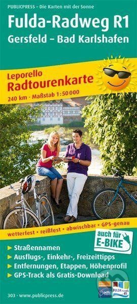 Fulda-Radweg, Gersfeld-Hann. Münden 1:50 000 / cyklistická mapa (freytag&berndt)