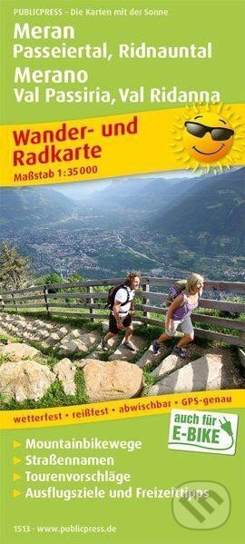 Merano, Val Passiria, Val Ridanna 1:35 000 / turistická a cykloturistická mapa (freytag&berndt)