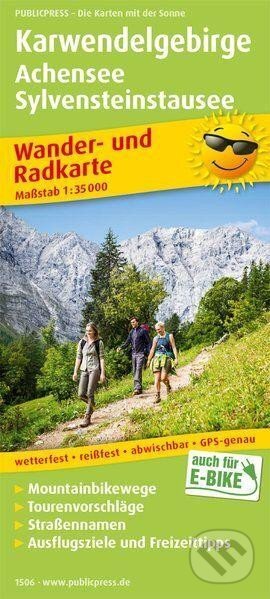 Pohoří Karwendel, Achensee, nádrž Sylvenstein 1:35 000 / turistická a cykloturistická mapa (freytag&berndt)