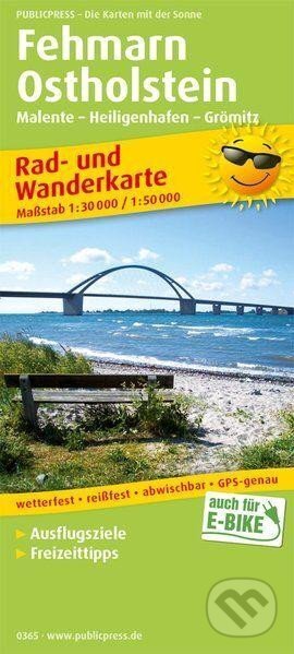 Fehmarn-Ostholstein, Malente-Heiligenhafen-Grömitz 1:30 000/1:50 000 / cyklistická a turistická mapa (freytag&berndt)