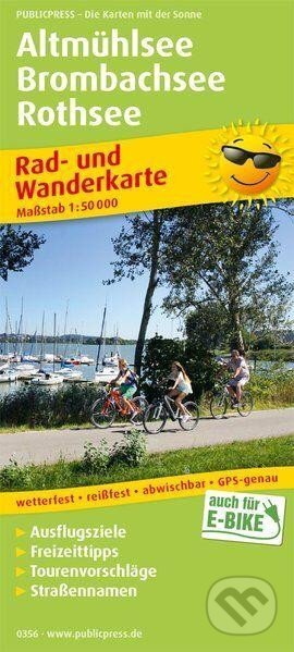 Altmühlsee-Brombachsee-Rothsee 1:50 000 / cyklistická a turistická mapa (freytag&berndt)