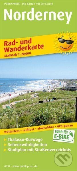 Norderney 1:20 000 / cyklistická a turistická mapa (freytag&berndt)