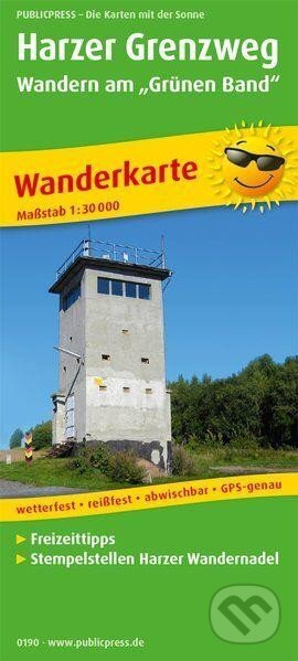 Harzer Grenzweg turistika na "Green Belt" 1:30 000 / turistická mapa (freytag&berndt)