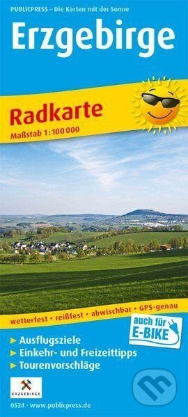 Krušné hory 1:100 000 / cyklistická mapa (freytag&berndt)