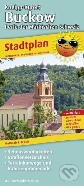 Kneipp-Kurort Buckow-Perle der Märkischen Schweiz 1:12 000 / plán města (freytag&berndt)