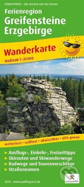 Prázdninový region Greifenstein Krušné hory 1:25 000 / turistická mapa (freytag&berndt)