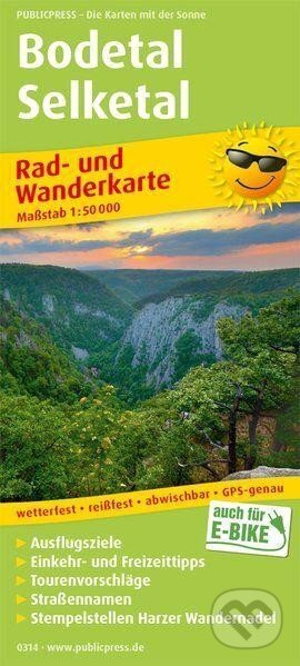 Bodetal-Selketal 1:50 000 / cyklistická a turistická mapa (freytag&berndt)