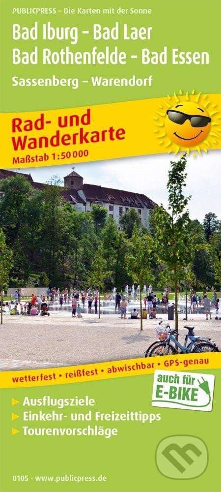 Bad Iburg-Bad Laer-Bad Rothenfelde-Bad Essen, Sassenberg-Warendorf 1:50 000 / cyklistická a turistická mapa (freytag&berndt)
