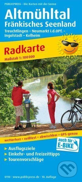 Altmühltal-Fränkisches Seenland, Treuchtlingen-Neumarkt Opf.-Ingolstadt-Kelheim 1:100 000 / cyklistická mapa (freytag&berndt)
