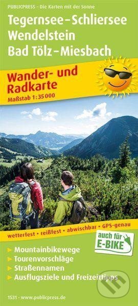 Tegernsee-Schliersee, Wendelstein, Bad Tölz-Miesbach 1:35 000 / turistická a cykloturistická mapa (freytag&berndt)