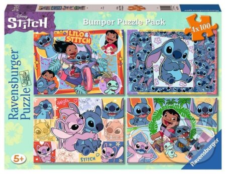 RAVENSBURGER Puzzle Lilo a Stitch 4x100 dílků