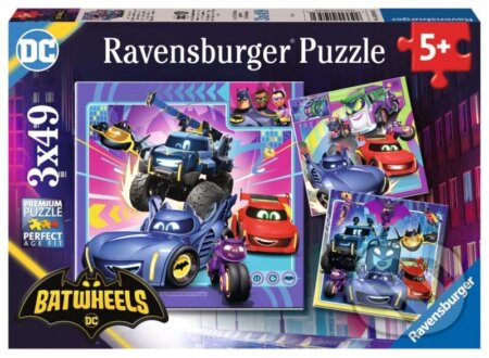 Ravensburger Batwheels Puzzle 3x49 dílků