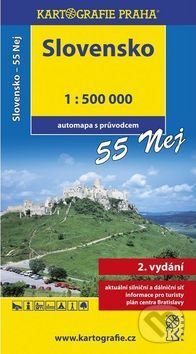 Slovensko 55 Nej 1:500 000, Kartografie Praha, 2017