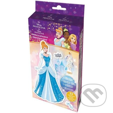 Magnetické oblékání s omalovánkou - Disney Princezny