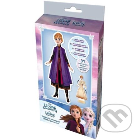 Magnetické oblékání s omalovánkou Ledové království