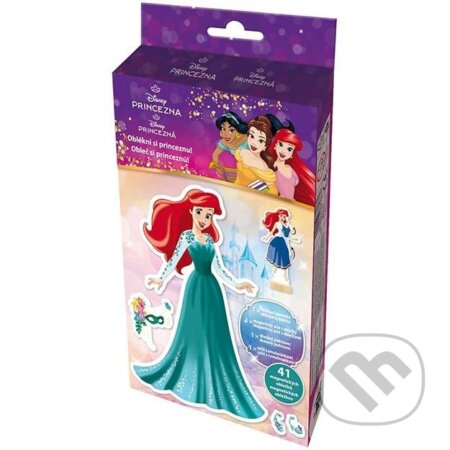 Magnetické oblékání s omalovánkou Disney Princezny