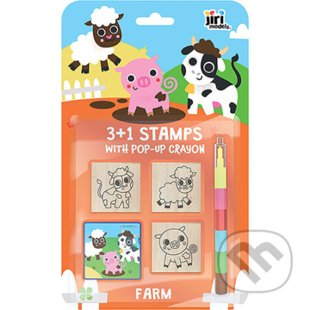 Razítka 3+1 s voskovkou Farma