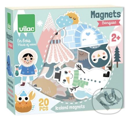 Vilac Dřevěné magnetky Iceland