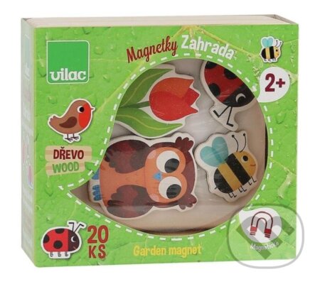 Dřevěné magnetky Zahrada 20ks - hra z kategorie Vzdělávací hry