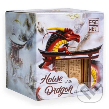 Dřevěný hlavolam - Dračí dům - hra z kategorie Domino, hlavolamy