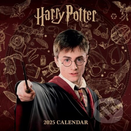 Oficiálny nástenný kalendár 2025 Harry Potter s plagátom