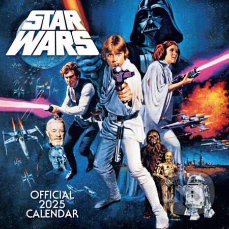 Oficiálny nástenný kalendár 2025 Star Wars: Classic s plagátom (). , 2024
