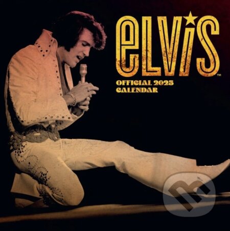 Oficiálny nástenný kalendár 2025: Elvis Presley s plagátom (). , 2024