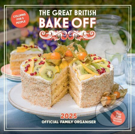 Oficiálny nástenný plánovací kalendár 2025 The Great British Bake Off se samolepkami (). , 2024