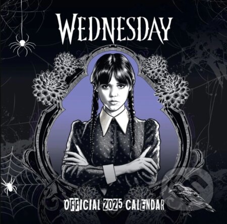 Oficiálny nástenný kalendár 2025 Netflix: Wednesday s plagátom (). , 2024
