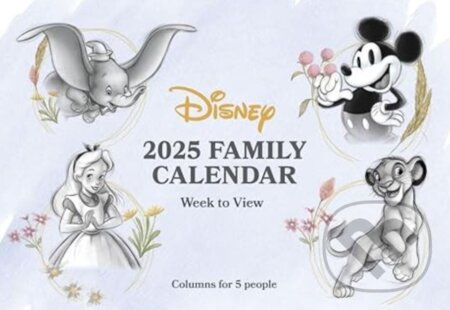 Oficiálny plánovací kalendár 2025 Disney Heritage (). , 2024