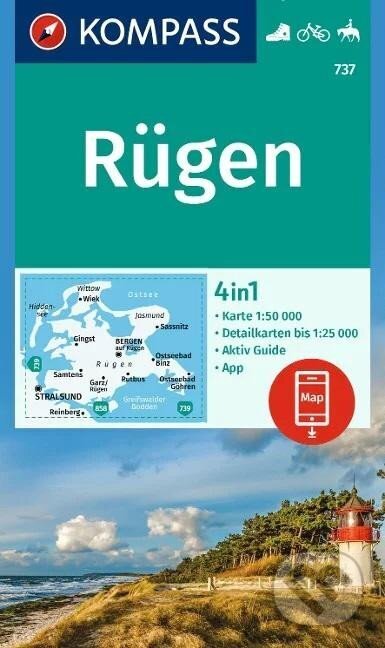 Rujána 1:50 000 / turistická mapa KOMPASS 737 (Kompass)