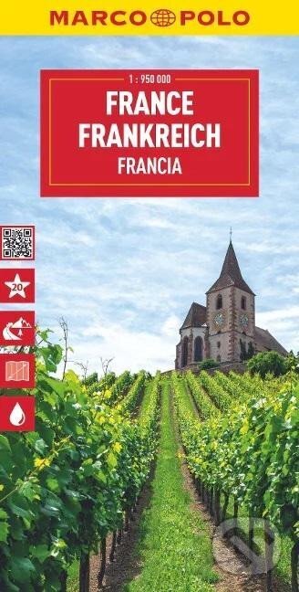 Francie 1:950 000 / cestovní mapa MARCO POLO (ZoomSystem) (Marco Polo)
