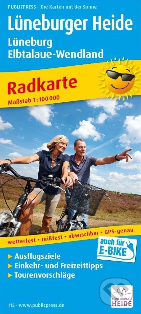 Lüneburg Heath-Lüneburg-Elbtalaue-Wendland 1:100 000 / cyklistická mapa (freytag&berndt)