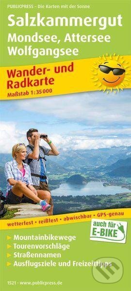 Solná komora, Mondsee-Attersee, Wolfgangsee 1:35 000 / turistická a cykloturistická mapa (freytag&berndt)