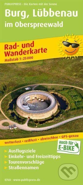 Burg, Lübbenau v Oberspreewaldu 1:25 000 / cyklistická a turistická mapa (freytag&berndt)