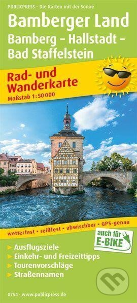 Bamberger Land, Bamberg-Hallstadtt-Bad Staffelstein 1:50 000 / cyklistická a turistická mapa (freytag&berndt)